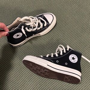 Converse Black and White High-Tops
